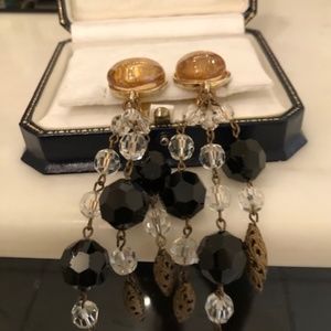 ERIC BEAMON CLIP ON DANGLING EARINGS